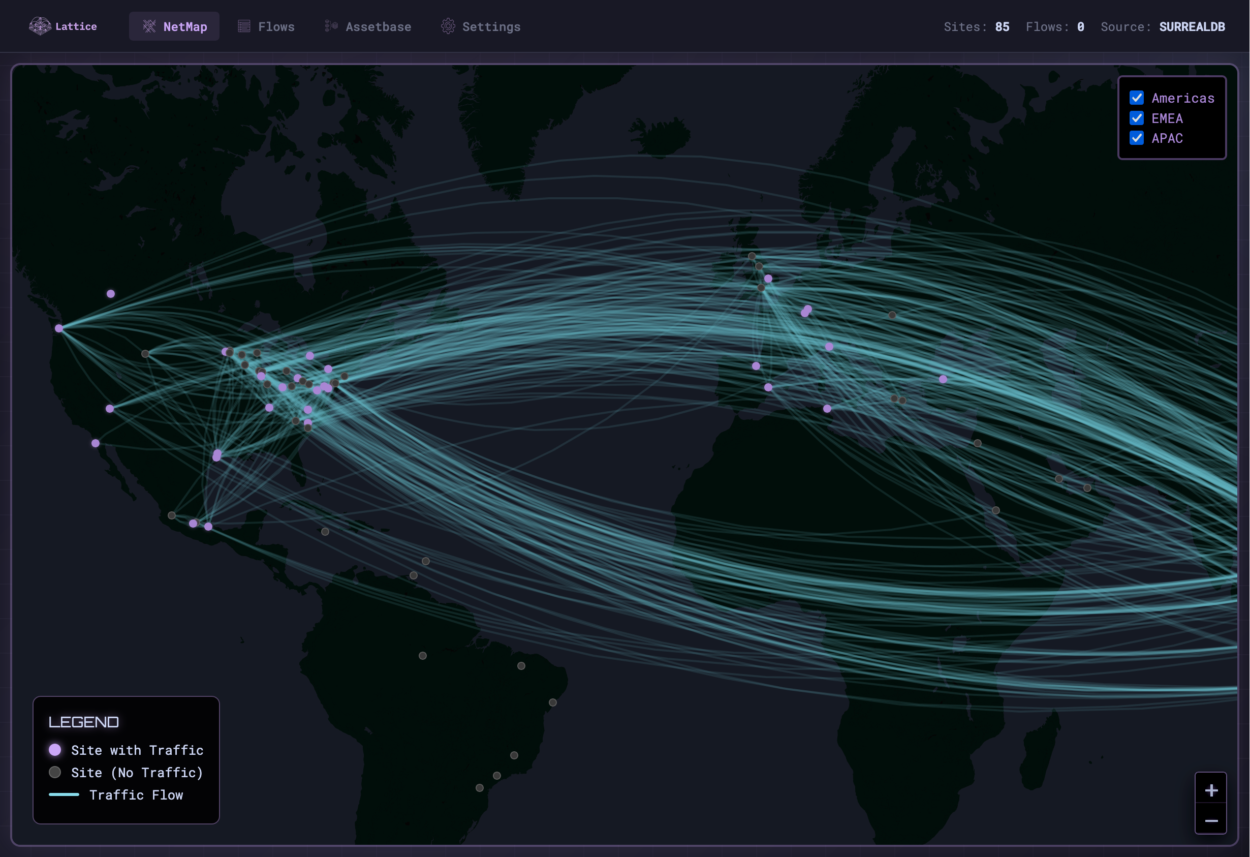 NetMap geographic visualization